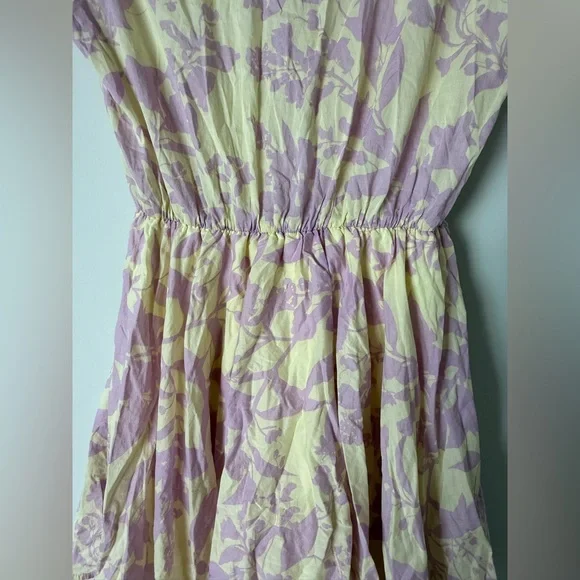 Kariella Cute Floral Preppy Spring Collared Button Up 100% Cotton Dress - Picture 11 of 12